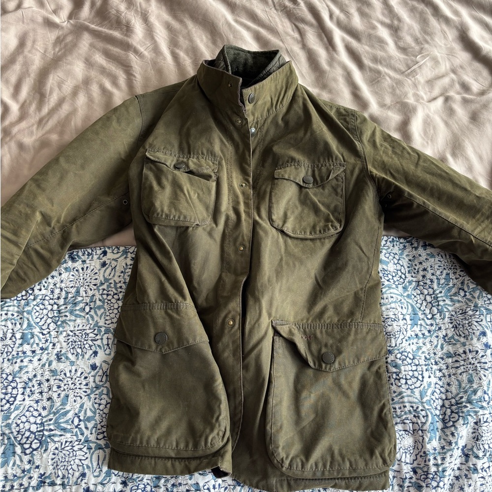 Barbour Dark Olive Military Jacket